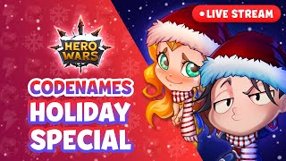 Live Stream — Playing Codenames Holiday Special! | Hero Wars Mobile