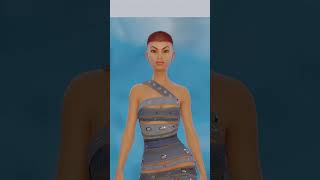 Digital fashion using blender.                         #digitalfashion #fashiondesigner #blender3d