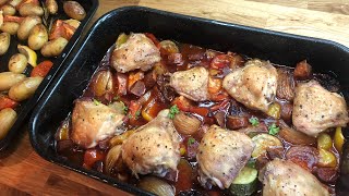 Mediterranean Chicken Tray Bake (Cook with M&S)