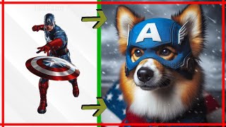 AVENGERS Become A Dog 🔥Awesome | Marvel Character | 2024