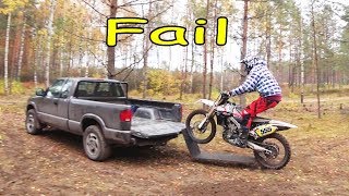 покатушка в лесу / сломалась доска / fail