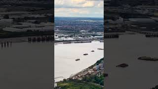 Lufthansa Embraer 190 landing at London City airport