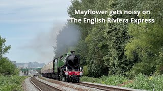 Mayflower working hard on English Riviera Express