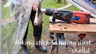 Hiking stick Workshop Sanding dust sheild . Complete red deer antler, New stick steamer .