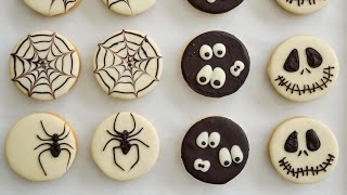 ALFAJORES DECORADOS CON CHOCOLATE ♦︎ especial de halloween || TAN DULCE