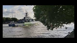 HMS Severn (P282) on Thames