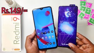 Redmi 9 Power Gaming Glass Protector Inastaling ||  Best Tempered Glass