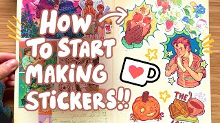 how I design and make stickers from home! ✿ no cricut, step by step for beginners