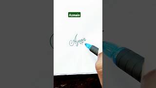 Calligraphy Signature | Azmain | sk cursive art