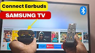 🎧 How to Connect Earbuds to Smart TV 📺  | Samsung TV Bluetooth Connect Earbuds | Wireless Connect