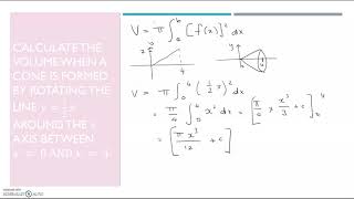 Volumes of solids of revolution