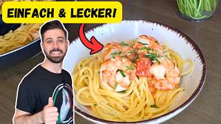 🍝🦐 Die Besten SPAGHETTI MIT GARNELEN - schnell und einfaches abendessen