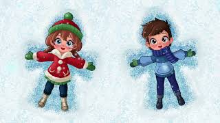 Kids Snow Angel Stock Video | Background Video