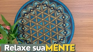 PINTANDO uma MANDALA... MEDITAÇÃO em movimento..