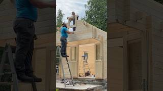 Building off-grid cabin in the woods pt.5 #cabinbuild