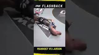 Melvin Manhoef vs Brock Larson wild collision😱 🔥 #shorts