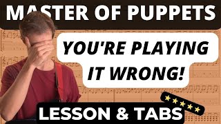 Master Of Puppets Guitar Lesson TAB