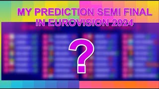 My 1st And 2nd Semi Finals Qualified Prediction (Eurovision Song Contest 2024) From Austria