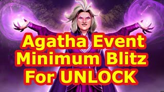 Minimum Blitz Needed for Agatha | Save Your Power Cores For Next Events | Marvel Strike Force | FTP