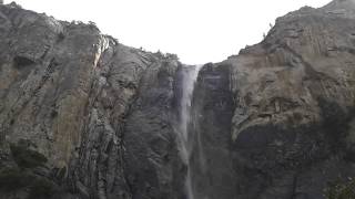 Closeup of Waterfall in Yosemite National Park, California (March 2015)