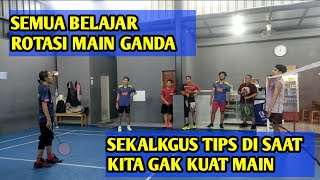 FULL LATIHAN ROTASI SEMUA & EDUKASI SAAT TIDAK KUAT MAIN #badminton #badmintonindonesia #smash