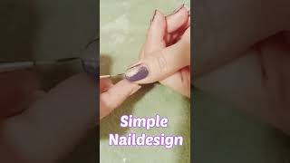 Simple Nail art design #nailart #nailartdesign#nails #shortsvideo,