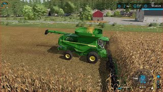 John Deere X9 1100 Combine 25,000 Bushel Capacity & Capello 24 Row Corn Head Farming Simulator 22