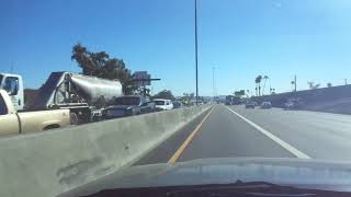 Bad boat accident on the freeway