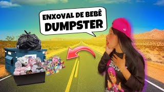 Dumpster LOTADO, a RICA jogou enxoval de BEBÊ COMPLETO no LIXO