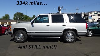 Is this '97 Chevy Tahoe the NICEST 330k-mile vehicle on the planet?!