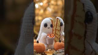 Spooky Cute Overload! (Cute Crochet Ghost In Pumpkin Patch)