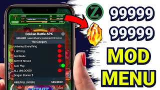 Dragon Ball Z Dokkan Battle MOD MENU (Unlimited Dragon Stones, God Mode, One Hit Kill, High Damage)