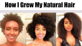 How To Grow Natural Hair Long, Fast, Thick and Healthy!