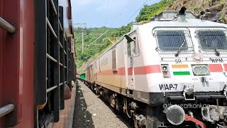 12051 CSMT Mumbai Madagaon Janshtabdi Express Crossing (4 in 1) #konkanrailway