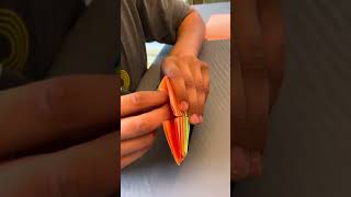 Making an origami snake