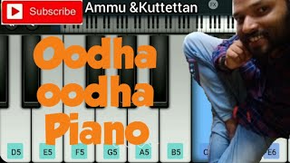 Oodha oodha song Piano || Minsara kanna || Vijay || Rambha || Hariharan || Harini || Walkband