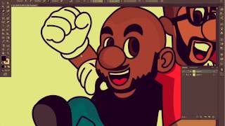 GAMINGWITHKEV & JONESGOTGAME(Super Mario SPEED TIMELASPE ART)