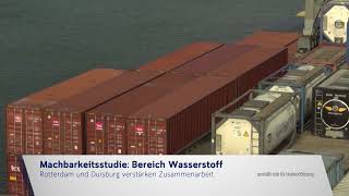 VIDEO Rotterdam und Duisburg verstärken Zusammenarbeit in Sachen Wasserstoff