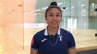 Tabita Gaitán atleta de squash en los Juegos Panamericanos Santiago 2023