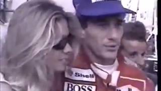 Adriane Galisteu Faz Carinho em Ayrton Senna