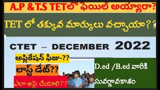 C-TET నోటిఫికేషన్ ఆన్ లైన్ Apply || Apply process||Full details👍