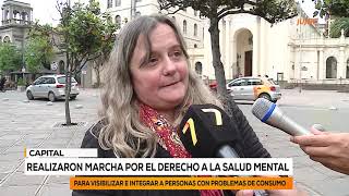 Realizaron marcha por el derecho a la salud mental