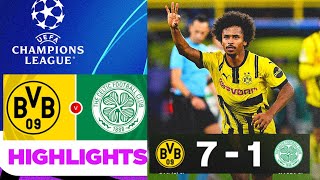 Borussia Dortmund vs Celtic (7-1) Highlights | Champions League 2024 | BVB Celtic | dortmund Celtic