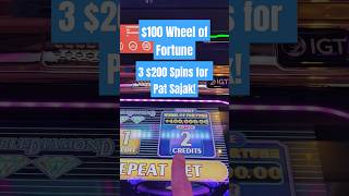 3 $200 Spins on $100 WOF for Pat Sajak! 😬