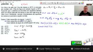 MABA CONCURSOS  -  CALORIMETRIA  -  FÍSICA  -  EAM 2023  -  Com prof. Cristiano