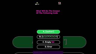 python Quiz 2 #shorts #youtubeshorts #python #code #coding #webdeveloper #backenddeveloper