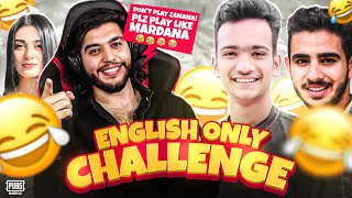 English Only Challenge! 😂 | 47 khalifa Pubg Mobile