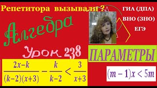 ПАРАМЕТРЫ  Часть 5. Решение линейных неравенств и неравенств, приводимых к линейным, с ПАРАМЕТРАМИ.