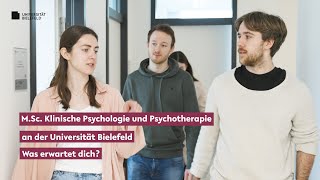 Master Klinische Psychologie und Psychotherapie - Was erwartet dich? - Universität Bielefeld