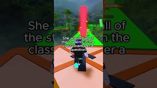 Getting Called On By The Teacher In Class 👩‍🏫 (Roblox Story Time) #shorts #roblox #school #storytime